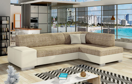 Corner Sleeper Sofa Fabio 15 | size: Width: 268cm, Height: 73cm, Depth: 167cm | color: Berlin/Soft | image: 1 | variant: 1015672