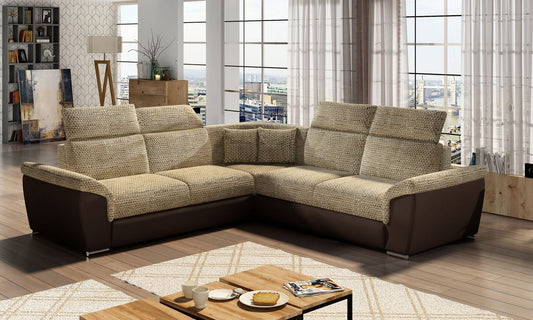 Corner Sleeper Sofa Federico 2 | size: Width: 268cm, Height: 102cm, Depth: 268cm | color: Berlin/Soft | image: 1 | variant: 1015692