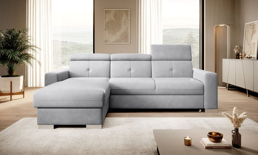 Corner Sleeper Sofa Filey 6 | size: Width: 247cm, Height: 104cm, Depth: 176cm | color: Sola | image: 1 | variant: 1015456