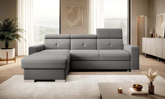 Corner Sleeper Sofa Fresia 9 | size: Width: 247cm, Height: 104cm, Depth: 176cm | color: Gojo | image: 1 | variant: 1014513