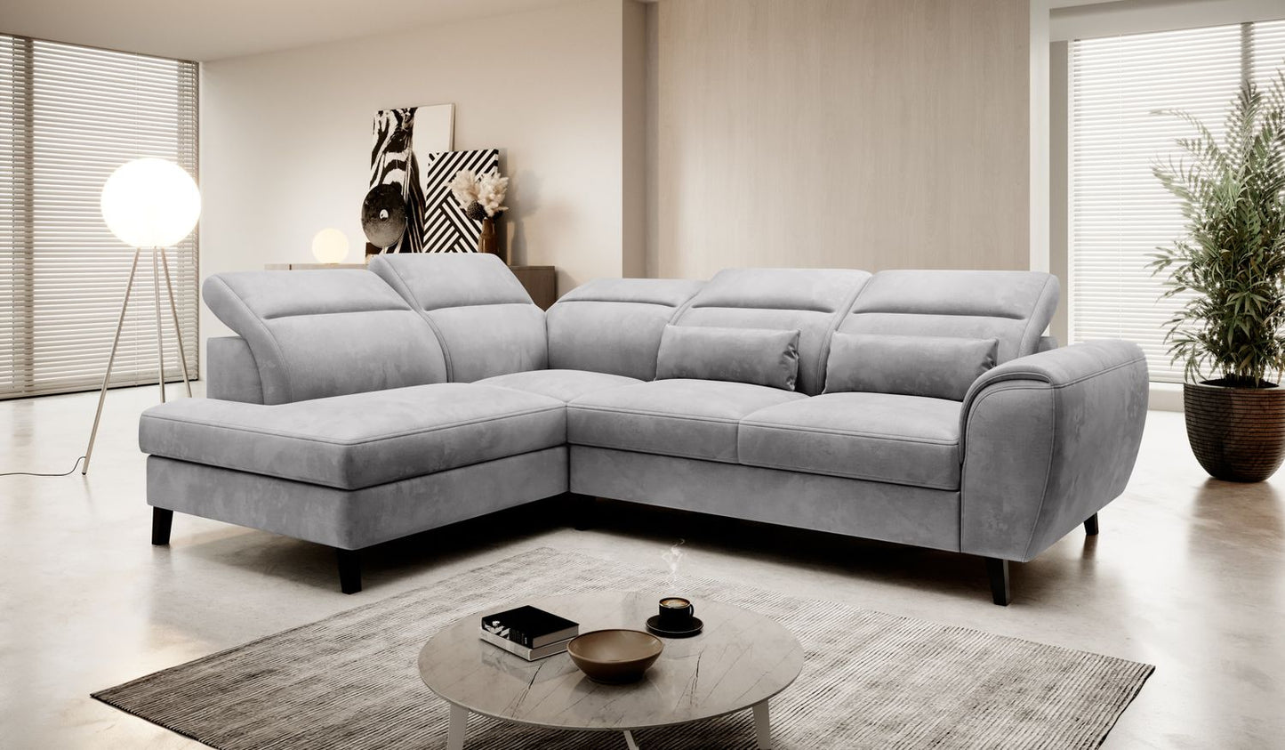 Corner Sleeper Sofa Gainsborough 1 | size: Width: 255cm, Height: 100cm, Depth: 201cm | color: Nube | image: 1 | variant: 1015998