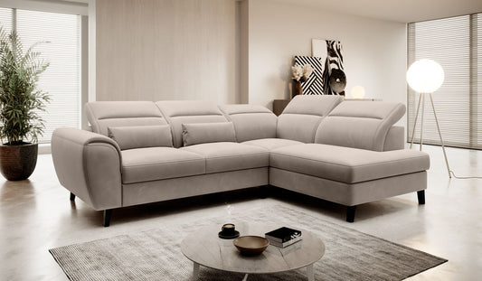 Corner Sleeper Sofa Gainsborough 64 | size: Width: 255cm, Height: 100cm, Depth: 201cm | color: Sola | image: 1 | variant: 1016061