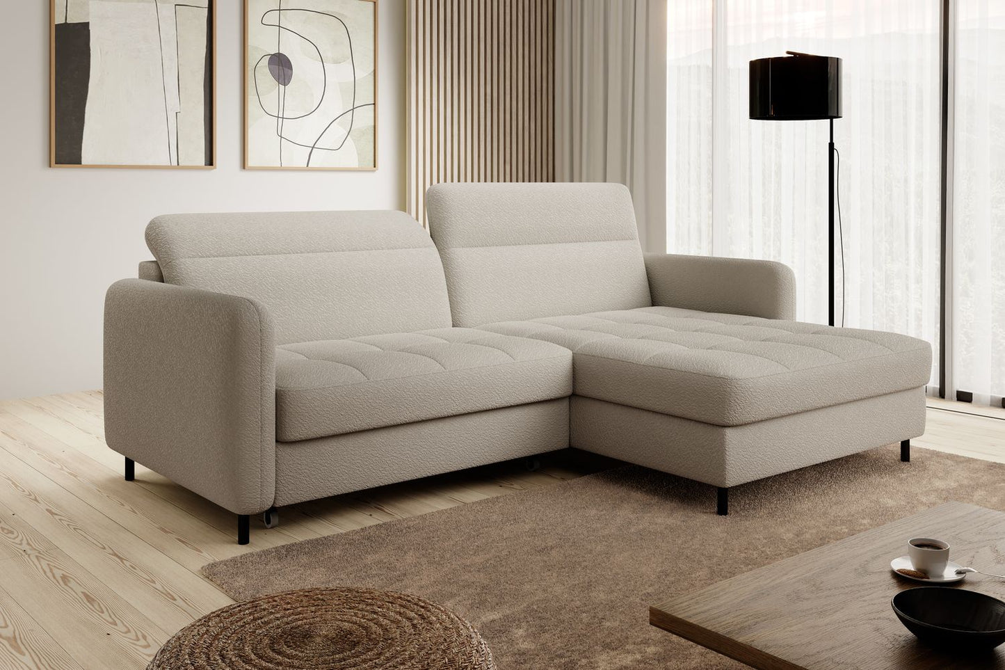 Corner Sleeper Sofa Gomsi 32 | size: Width: 228cm, Height: 100cm, Depth: 165cm | color: Royal | image: 1 | variant: 1014614