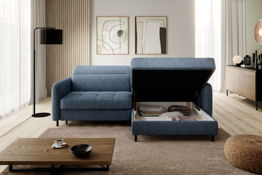 Corner Sleeper Sofa Gomsi 37 | size: Width: 228cm, Height: 100cm, Depth: 165cm | color: Raquel | image: 1 | variant: 1014619