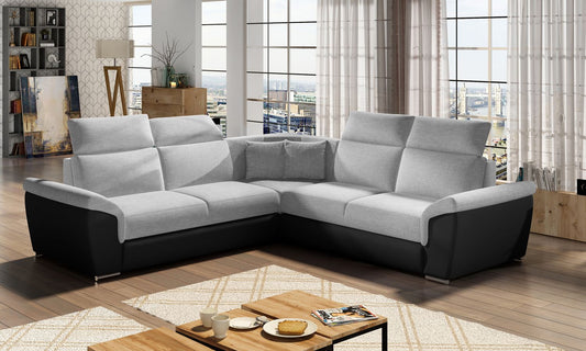 Corner Sleeper Sofa Grantham 10 | size: Width: 268cm, Height: 102cm, Depth: 268cm | color: Sawana/Soft | image: 1 | variant: 1016646