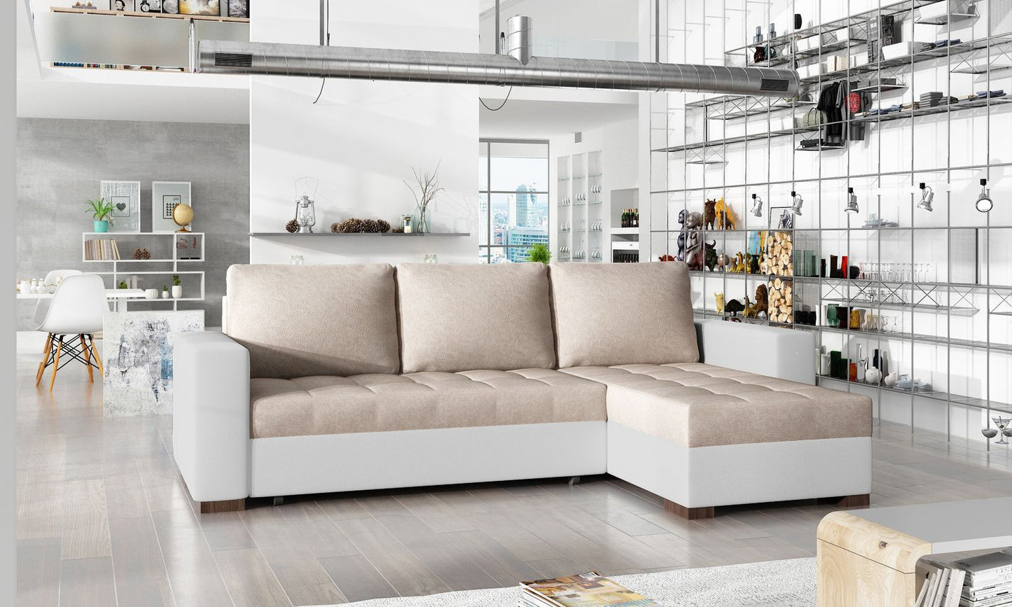 Corner Sleeper Sofa Hinckley 18 | size: Width: 237cm, Height: 90cm, Depth: 57cm | color: Dora/Soft | image: 1 | variant: 1017123