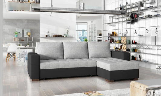 Corner Sleeper Sofa Hinckley 24 | size: Width: 237cm, Height: 90cm, Depth: 57cm | color: Sawana/Soft | image: 1 | variant: 1017129