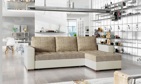Corner Sleeper Sofa Hinckley 4 | size: Width: 237cm, Height: 90cm, Depth: 57cm | color: Berlin/Soft | image: 1 | variant: 1017109