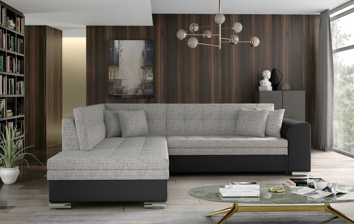 Corner Sleeper Sofa Kettering 27 | size: Width: 260cm, Height: 80cm, Depth: 58cm | color: Berlin/Soft | image: 1 | variant: 1017257