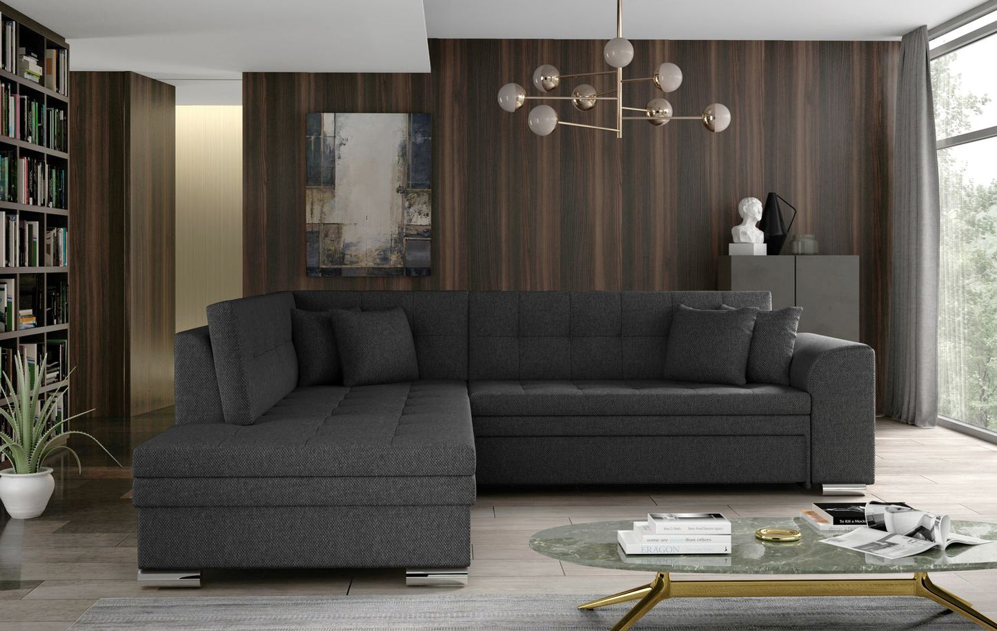 Corner Sleeper Sofa Kettering 33 | size: Width: 260cm, Height: 80cm, Depth: 58cm | color: Inari | image: 1 | variant: 1017263