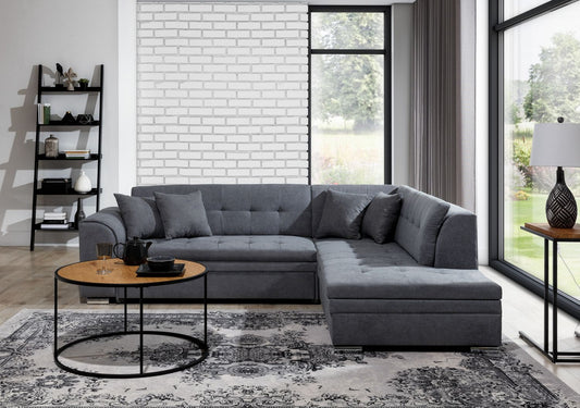 Corner Sleeper Sofa Kettering 69 | size: Width: 260cm, Height: 80cm, Depth: 58cm | color: Soro | image: 1 | variant: 1017299
