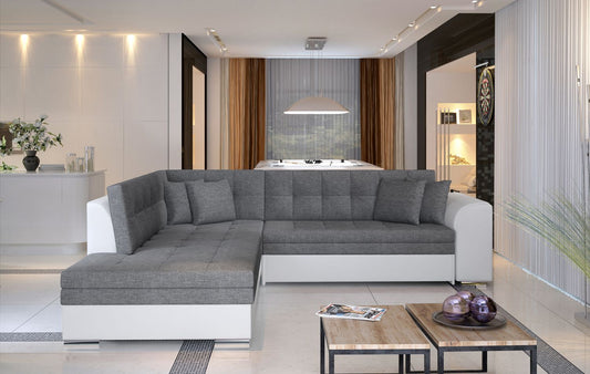 Corner Sleeper Sofa Kettering | size: Width: 260cm, Height: 80cm, Depth: 58cm | color: Sawana/Soft | image: 1 | variant: 1017230