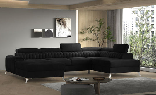 Corner Sleeper Sofa Lacante 26 | size: Width: 354cm, Height: 92cm, Depth: 202cm | color: Loco | image: 1 | variant: 1014743