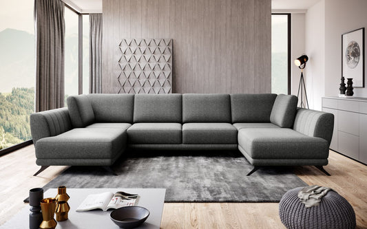 Corner Sleeper Sofa Larco 1 | size: Width: 362cm, Height: 90cm, Depth: 191cm | color: Flores | image: 1 | variant: 1014675