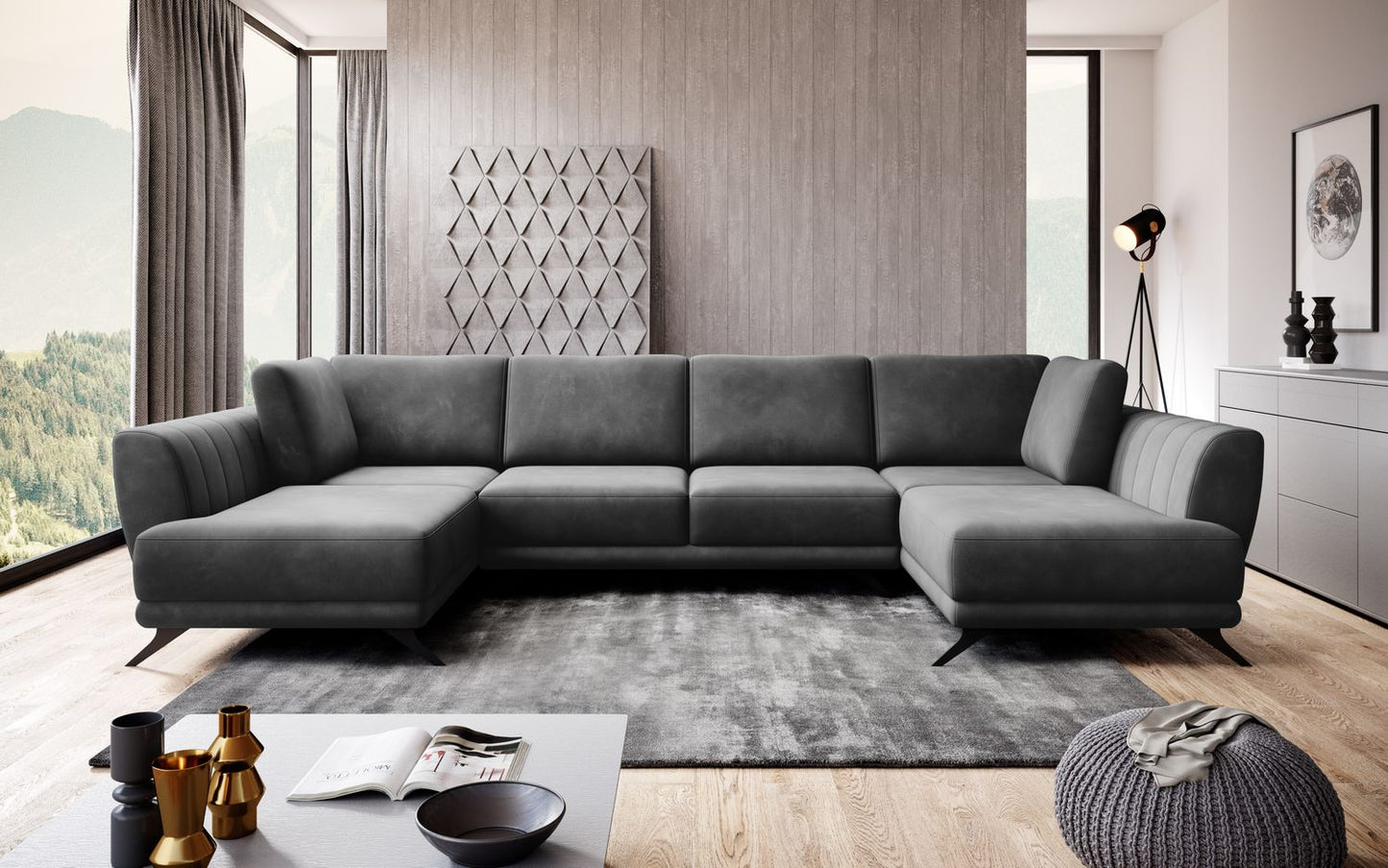 Corner Sleeper Sofa Larco 10 | size: Width: 362cm, Height: 90cm, Depth: 191cm | color: Loco | image: 1 | variant: 1014684