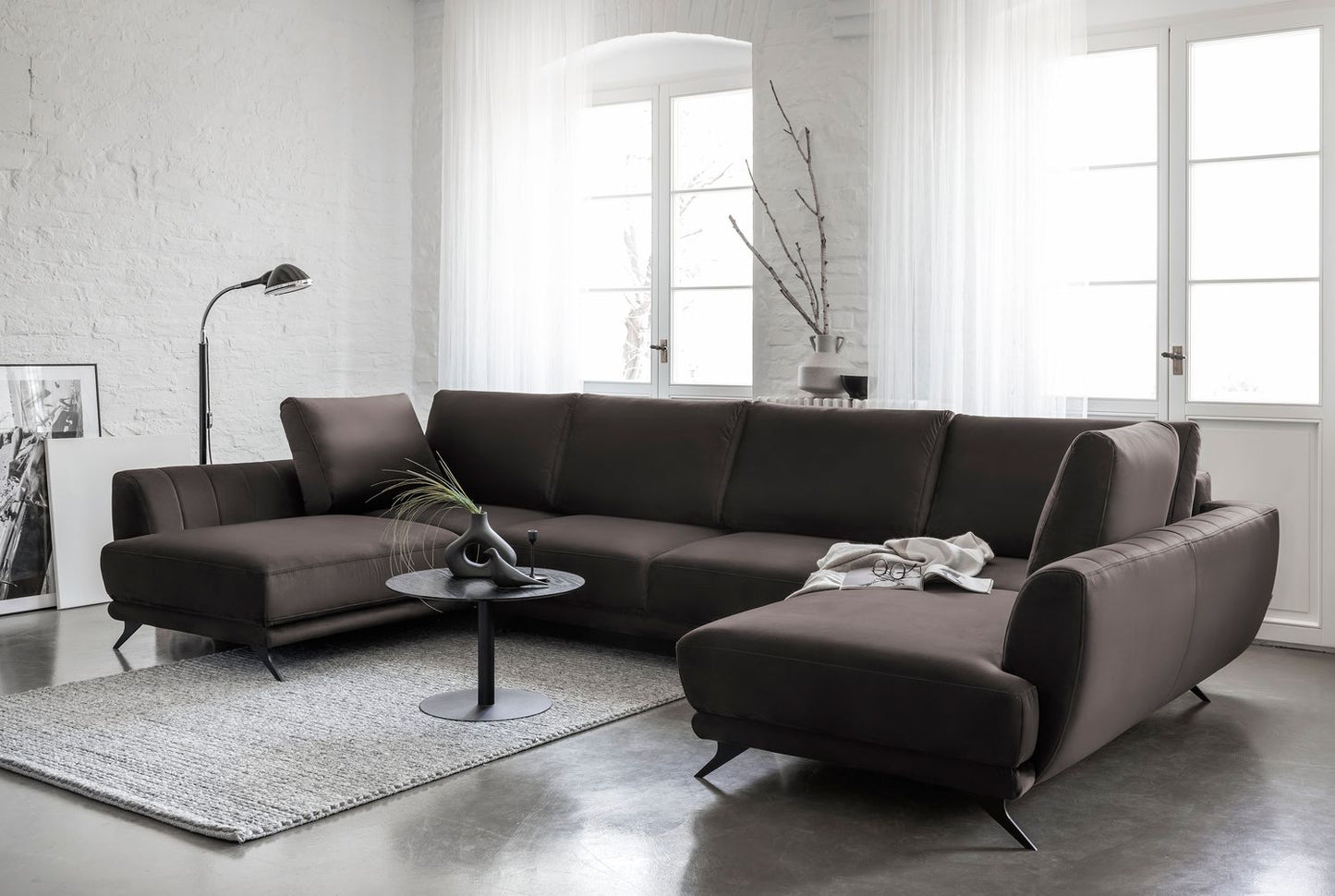 Corner Sleeper Sofa Larco 42 | size: Width: 362cm, Height: 90cm, Depth: 191cm | color: Riviera | image: 1 | variant: 1014716