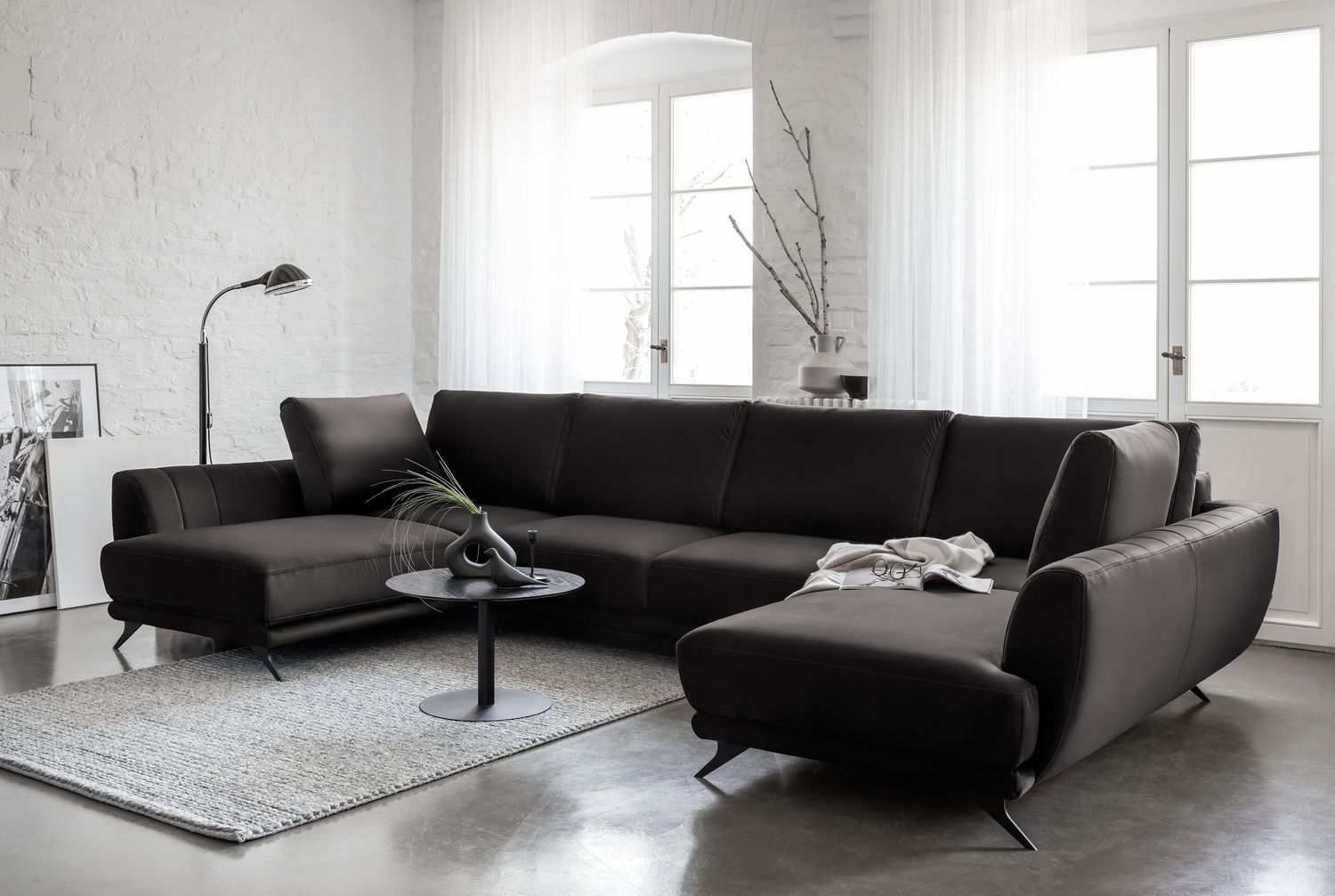 Corner Sleeper Sofa Larco 8 | size: Width: 362cm, Height: 90cm, Depth: 191cm | color: Loco | image: 1 | variant: 1014682