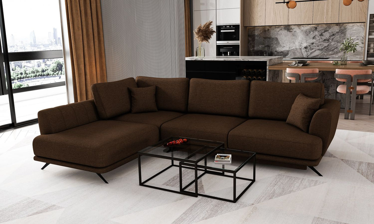 Corner Sleeper Sofa Larde 26 | size: Width: 276cm, Height: 90cm, Depth: 191cm | color: Flores | image: 1 | variant: 1014841