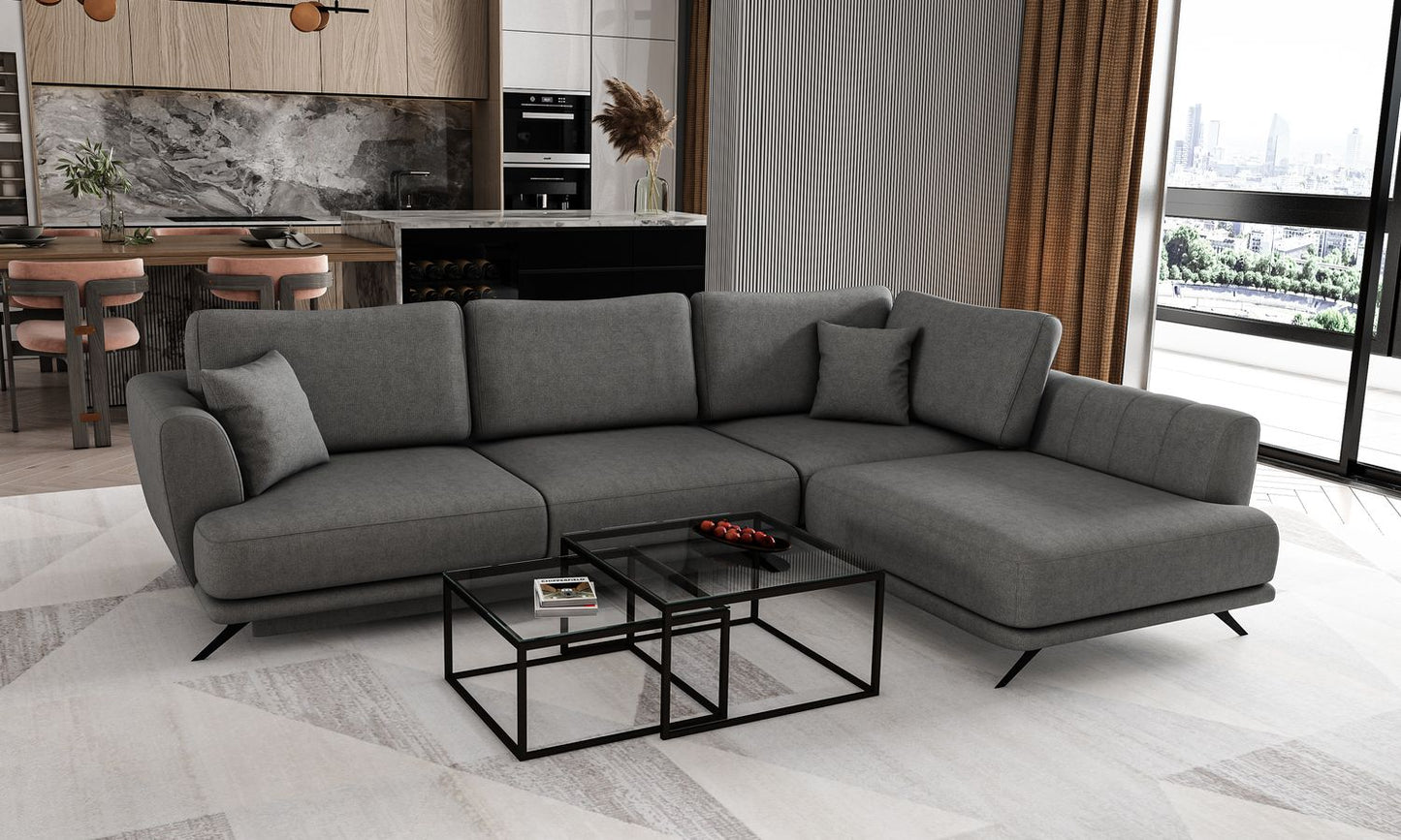 Corner Sleeper Sofa Larde 55 | size: Width: 276cm, Height: 90cm, Depth: 191cm | color: Sola | image: 1 | variant: 1014870