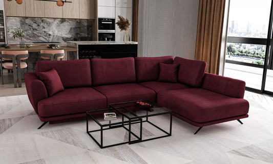 Corner Sleeper Sofa Larde 68 | size: Width: 276cm, Height: 90cm, Depth: 191cm | color: Velvetmat | image: 1 | variant: 1014883