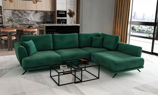 Corner Sleeper Sofa Larde 71 | size: Width: 276cm, Height: 90cm, Depth: 191cm | color: Loco | image: 1 | variant: 1014886