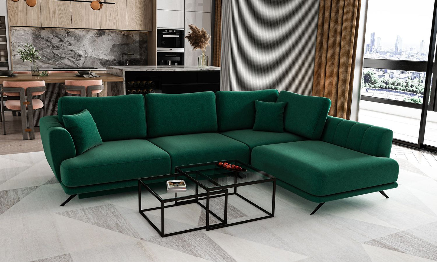 Corner Sleeper Sofa Larde 72 | size: Width: 276cm, Height: 90cm, Depth: 191cm | color: Lukso | image: 1 | variant: 1014887