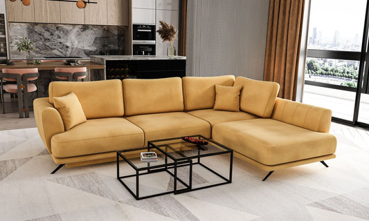 Corner Sleeper Sofa Larde 81 | size: Width: 276cm, Height: 90cm, Depth: 191cm | color: Loco | image: 1 | variant: 1014896