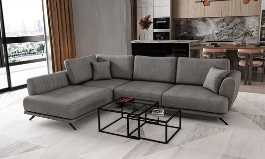 Corner Sleeper Sofa Larde 9 | size: Width: 276cm, Height: 90cm, Depth: 191cm | color: Gojo | image: 1 | variant: 1014824