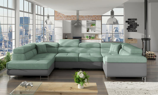 Corner Sleeper Sofa Letto 20 | size: Width: 340cm, Height: 90cm, Depth: 58cm | color: Soft/Soro | image: 1 | variant: 1015780
