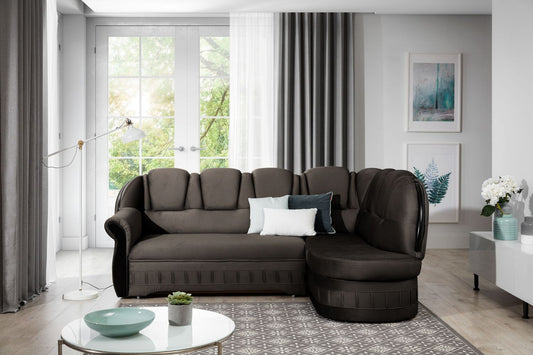 Corner Sleeper Sofa Lord 3 | size: Width: 243cm, Height: 105cm, Depth: 180cm | color: Monolith | image: 1 | variant: 1015735