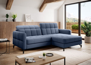 Corner Sleeper Sofa Lorelle 10 | size: Width: 225cm, Height: 105cm, Depth: 160cm | color: Omega | image: 1 | variant: 1015987