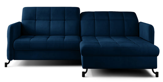 Corner Sleeper Sofa Lorelle 3 | size: Width: 225cm, Height: 105cm, Depth: 160cm | color: Blue | image: 0 | variant: 1015980