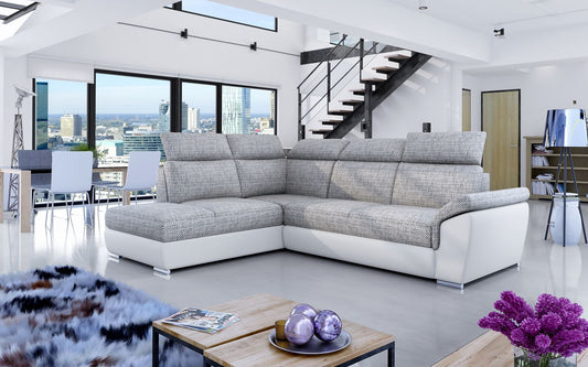 Corner Sleeper Sofa Loreto 42 | size: Width: 260cm, Height: 102cm, Depth: 60cm | color: Berlin/Soft | image: 1 | variant: 1015931