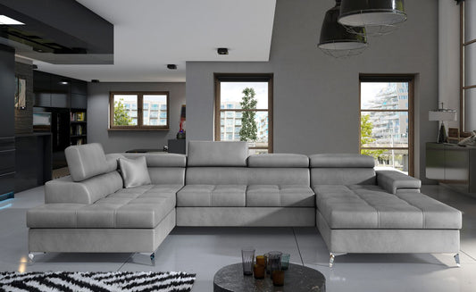 Corner Sleeper Sofa Ludlow 17 | size: Width: 345cm, Height: 90cm, Depth: 60cm | color: Monolith | image: 1 | variant: 1016401
