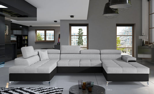 Corner Sleeper Sofa Ludlow 25 | size: Width: 345cm, Height: 90cm, Depth: 60cm | color: Sawana/Soft | image: 1 | variant: 1016409