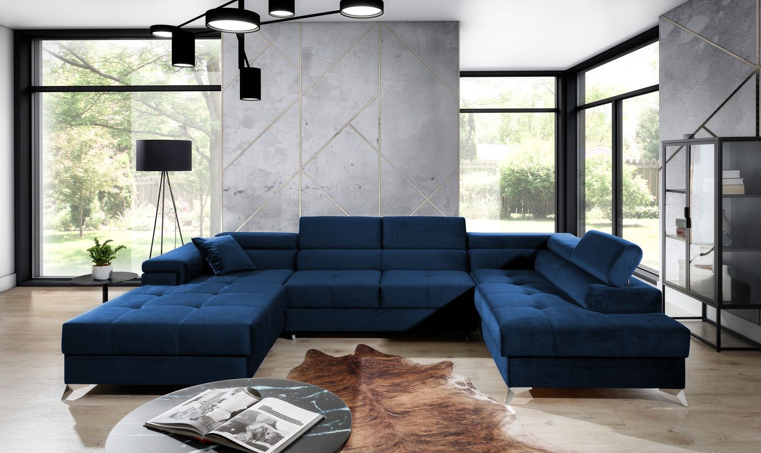 Corner Sleeper Sofa Ludlow 7 | size: Width: 345cm, Height: 90cm, Depth: 202cm | color: Kronos | image: 1 | variant: 1016391