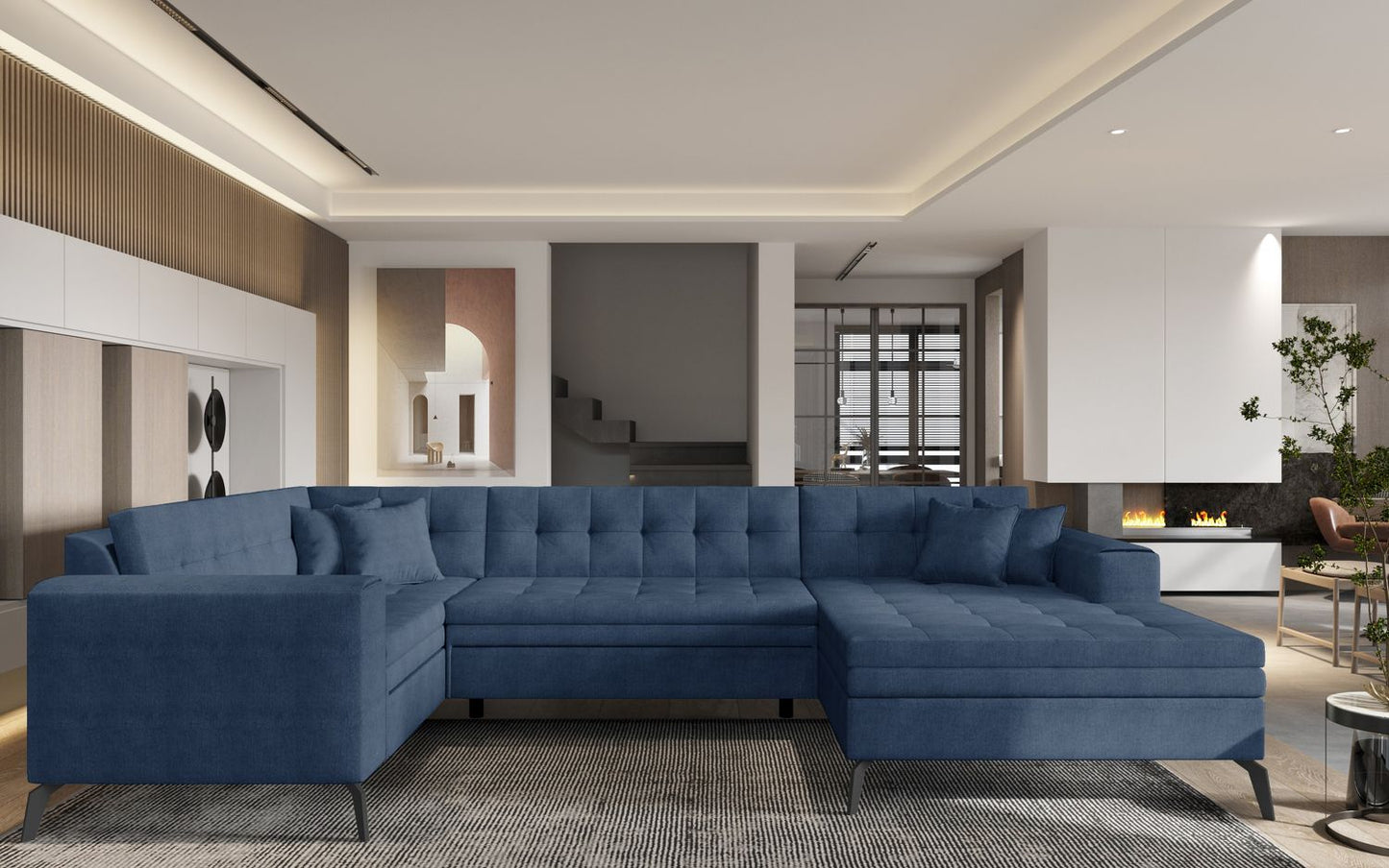 Corner Sleeper Sofa Montez 29 | size: Width: 340cm, Height: 93cm, Depth: 180cm | color: Gojo | image: 1 | variant: 1014928