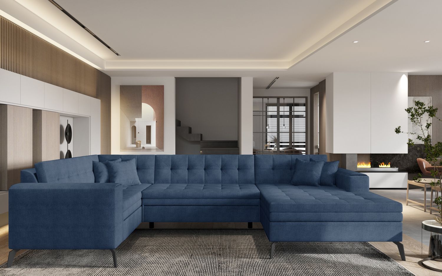 Corner Sleeper Sofa Montez 29 | size: Width: 340cm, Height: 93cm, Depth: 180cm | color: Gojo | image: 1 | variant: 1014928