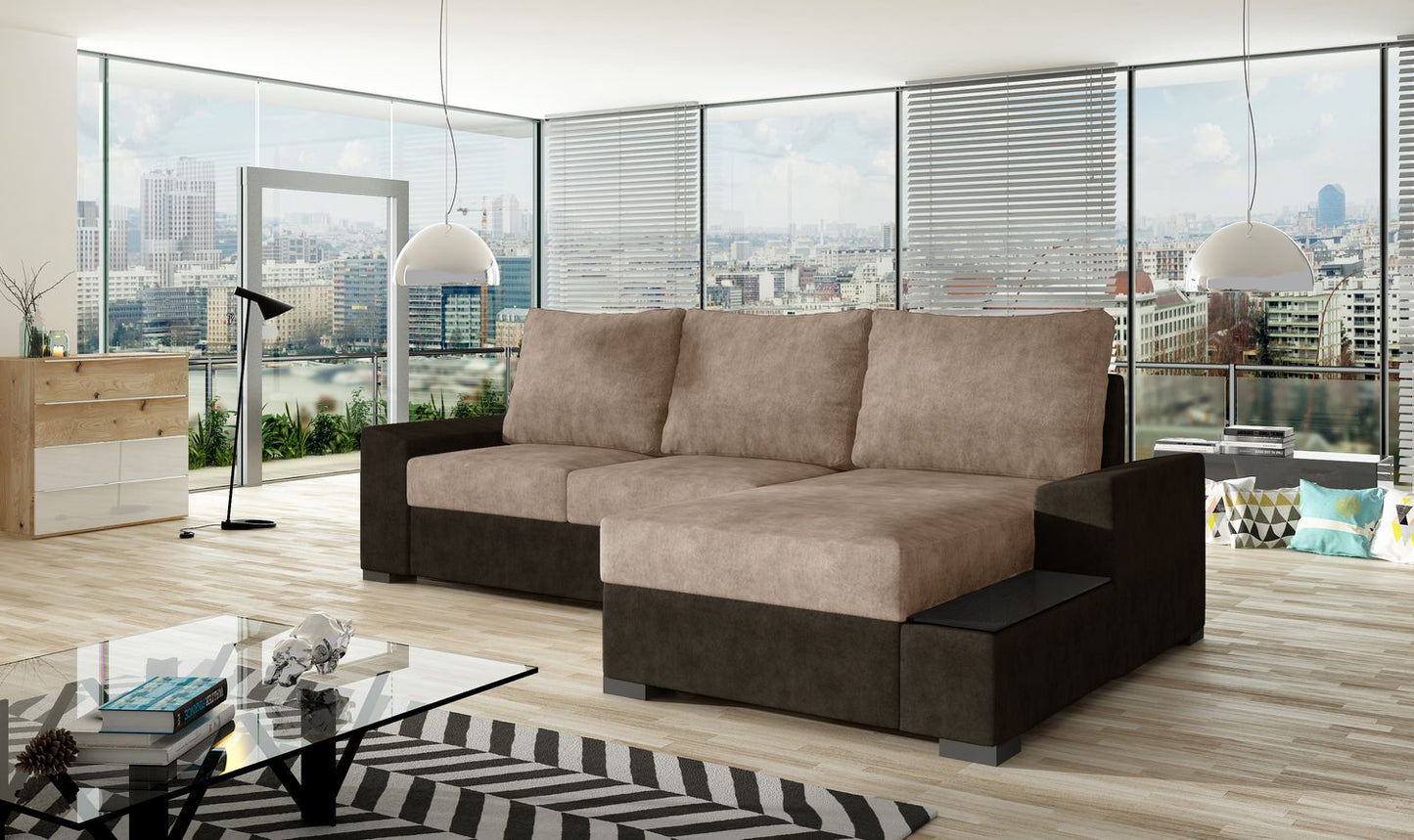 Corner Sleeper Sofa Negro 2 | size: Width: 245cm, Height: 90cm, Depth: 165cm | color: Dora | image: 1 | variant: 1016189