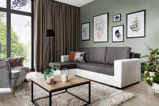 Corner Sleeper Sofa Newark | size: Width: 237cm, Height: 90cm, Depth: 57cm | color: Sawana/Soft | image: 1 | variant: 1016159