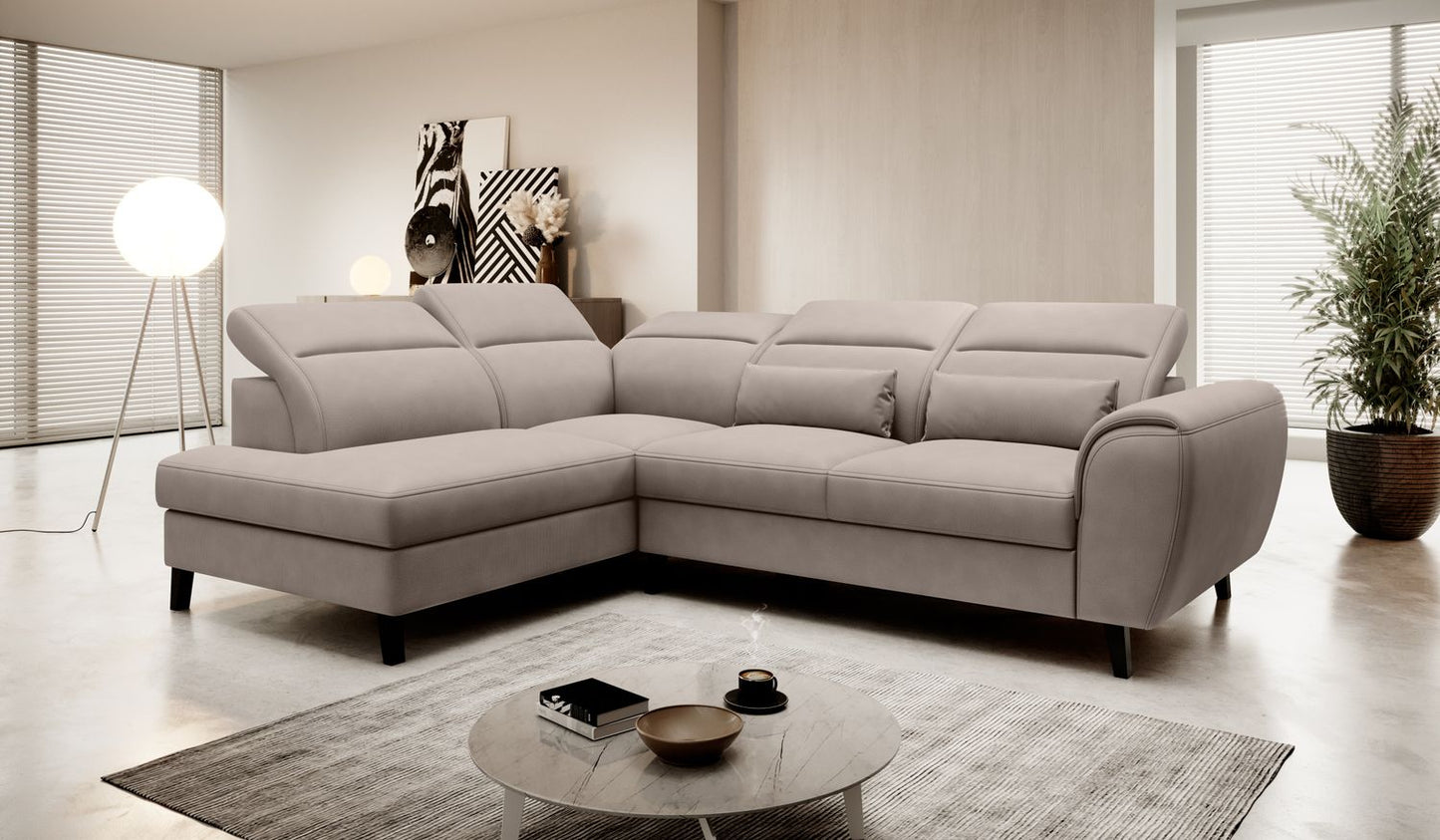 Corner Sleeper Sofa Noble 15 | size: Width: 255cm, Height: 100cm, Depth: 201cm | color: Poco | image: 1 | variant: 1015066