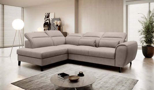 Corner Sleeper Sofa Noble 15 | size: Width: 255cm, Height: 100cm, Depth: 201cm | color: Poco | image: 1 | variant: 1015066