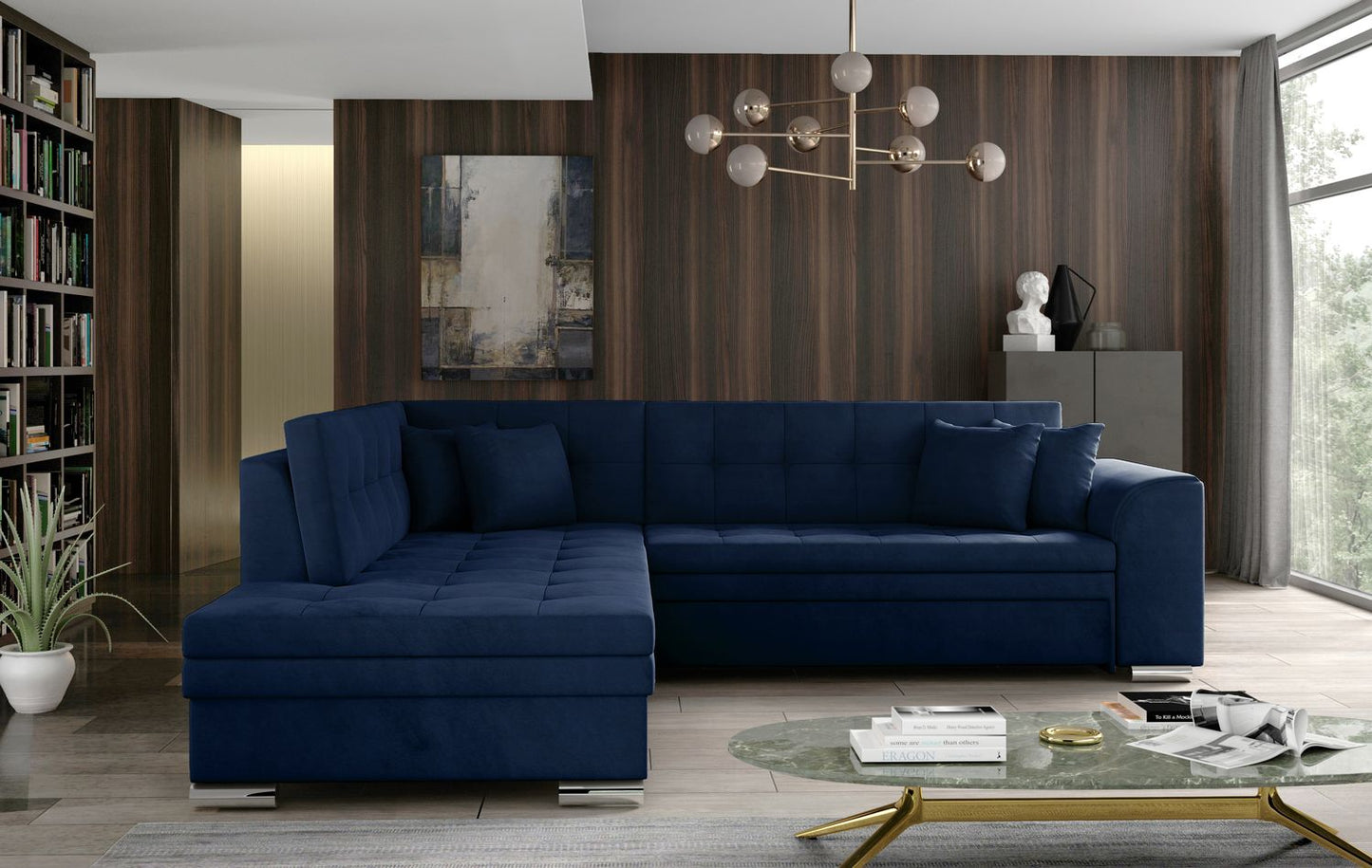 Corner Sleeper Sofa Pieretta 5 | size: Width: 260cm, Height: 80cm, Depth: 58cm | color: Kronos | image: 1 | variant: 1016289