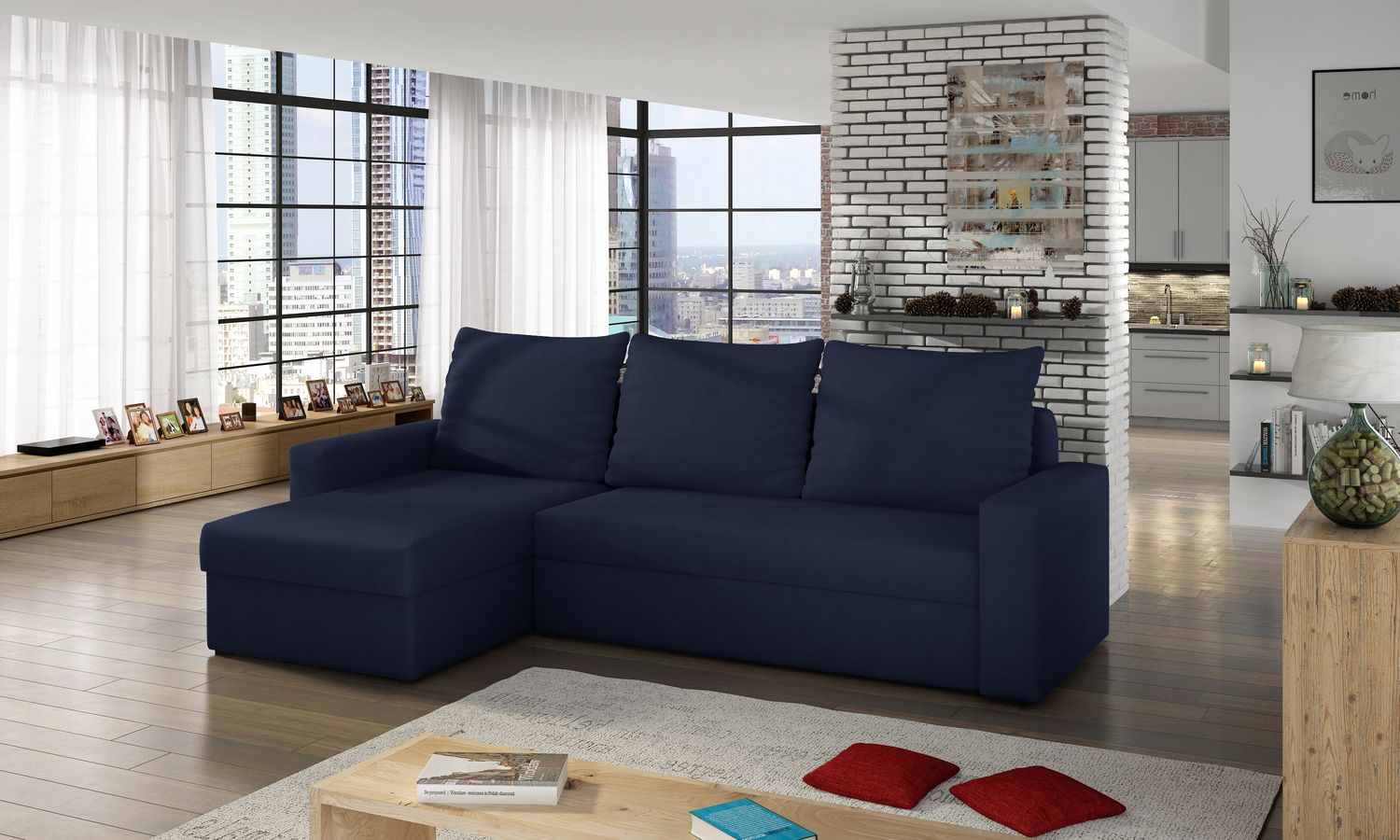 Corner Sleeper Sofa Pitlochry 14 | size: Width: 237cm, Height: 90cm, Depth: 57cm | color: Alova | image: 1 | variant: 1016825