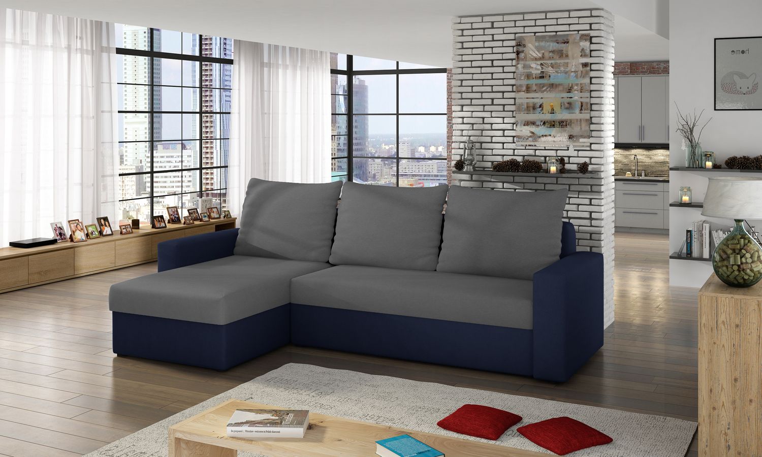 Corner Sleeper Sofa Pitlochry 23 | size: Width: 237cm, Height: 90cm, Depth: 57cm | color: Alova | image: 1 | variant: 1016834