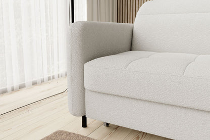 Corner Sleeper Sofa Portree | size: Width: 228cm, Height: 100cm, Depth: 165cm | color: White | image: 5 | variant: 1014977