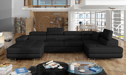 Corner Sleeper Sofa Rodrigo 16 | size: Width: 345cm, Height: 90cm, Depth: 202cm | color: Kronos | image: 1 | variant: 1016384