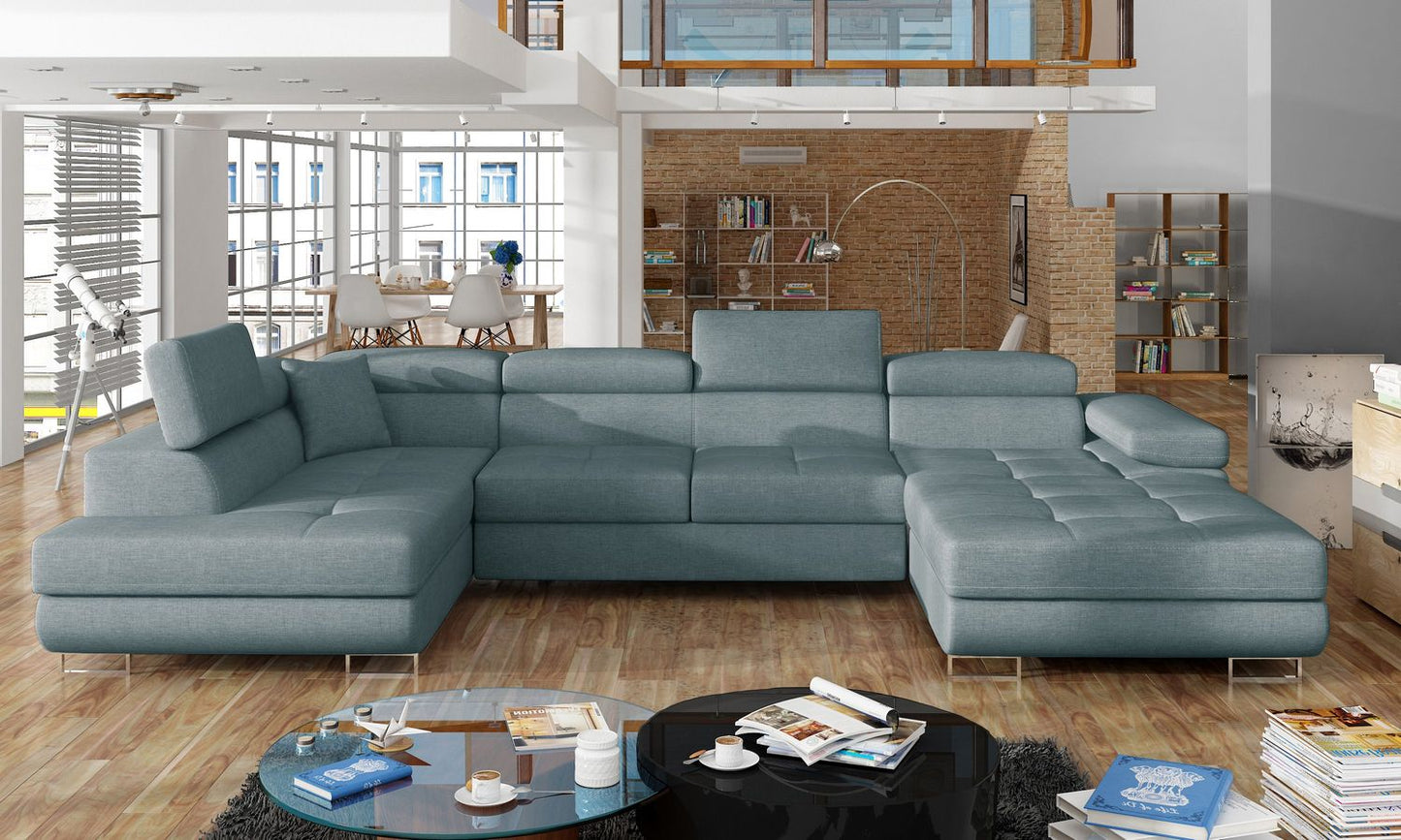 Corner Sleeper Sofa Rodrigo 25 | size: Width: 345cm, Height: 90cm, Depth: 58cm | color: Cover | image: 1 | variant: 1016393
