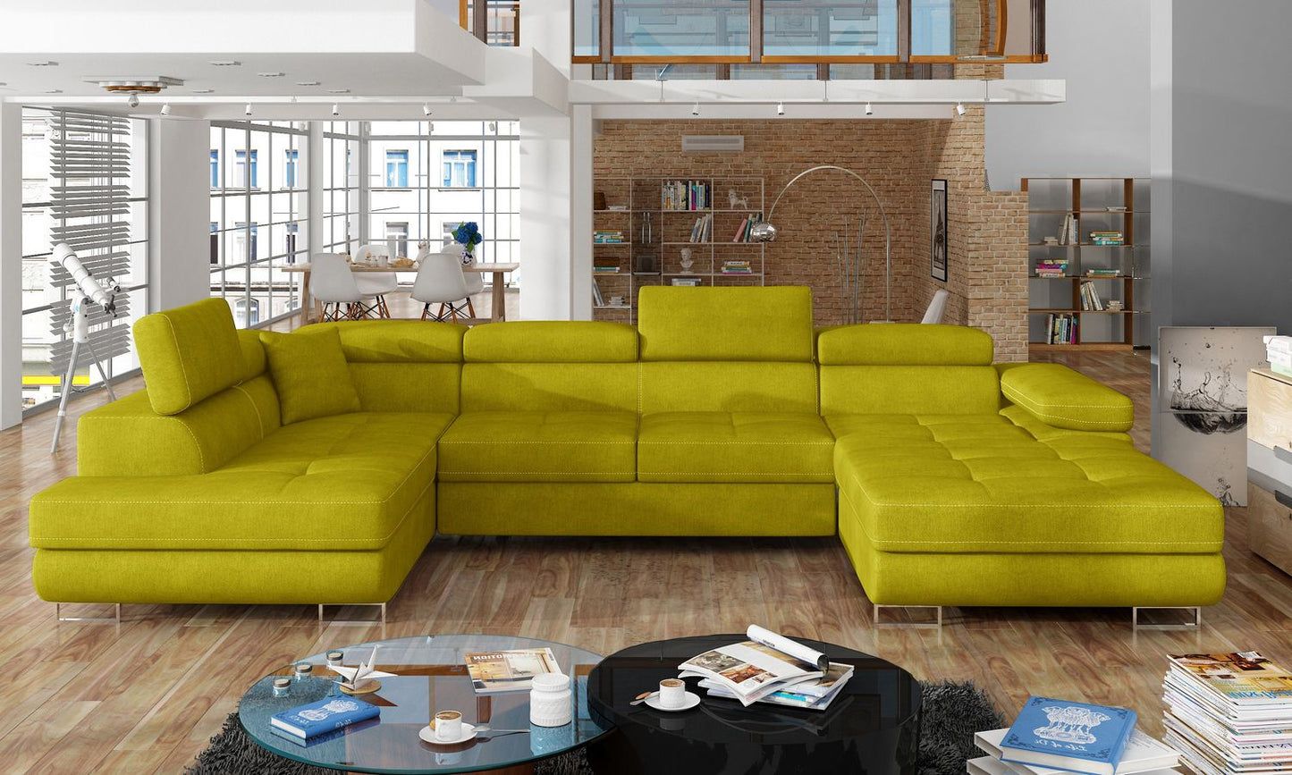 Corner Sleeper Sofa Rodrigo 33 | size: Width: 345cm, Height: 90cm, Depth: 58cm | color: Omega | image: 1 | variant: 1016401