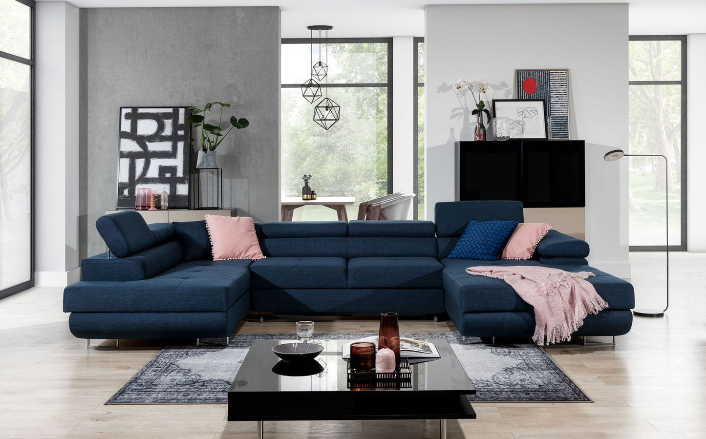 Corner Sleeper Sofa Rodrigo 39 | size: Width: 345cm, Height: 90cm, Depth: 58cm | color: Inari | image: 1 | variant: 1016407